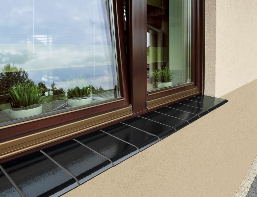Schawrz farbe fensterbanke
