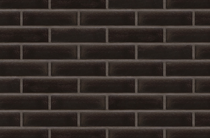 Schwarze Klinkerriemchen Onyxschwarz