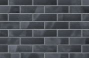 Haussockel Verkleidung mit Klinkerriemchen Schwarze Perle